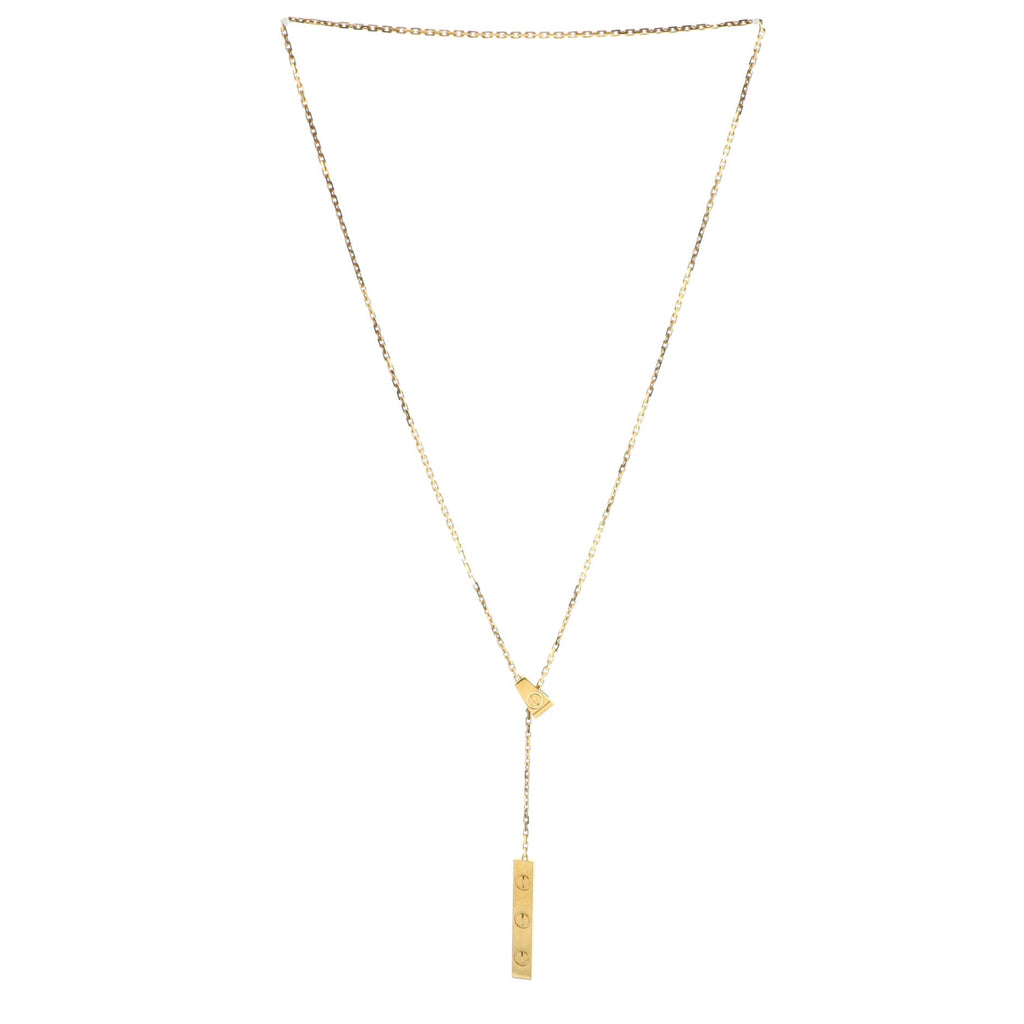 Love Lariat Necklace 18K Yellow Gold