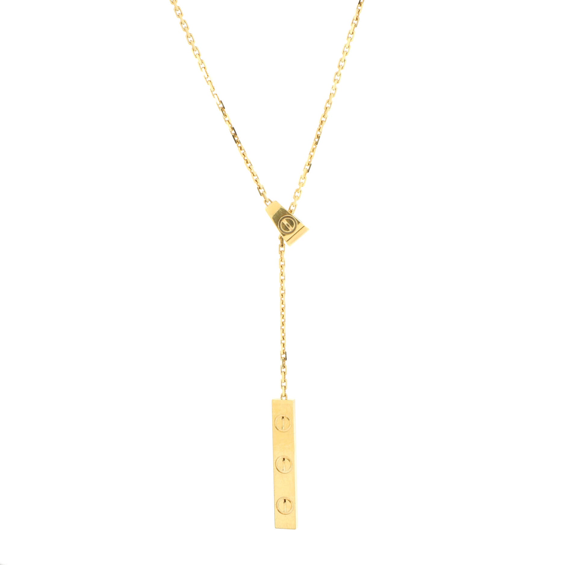 Love Lariat Necklace 18K Yellow Gold