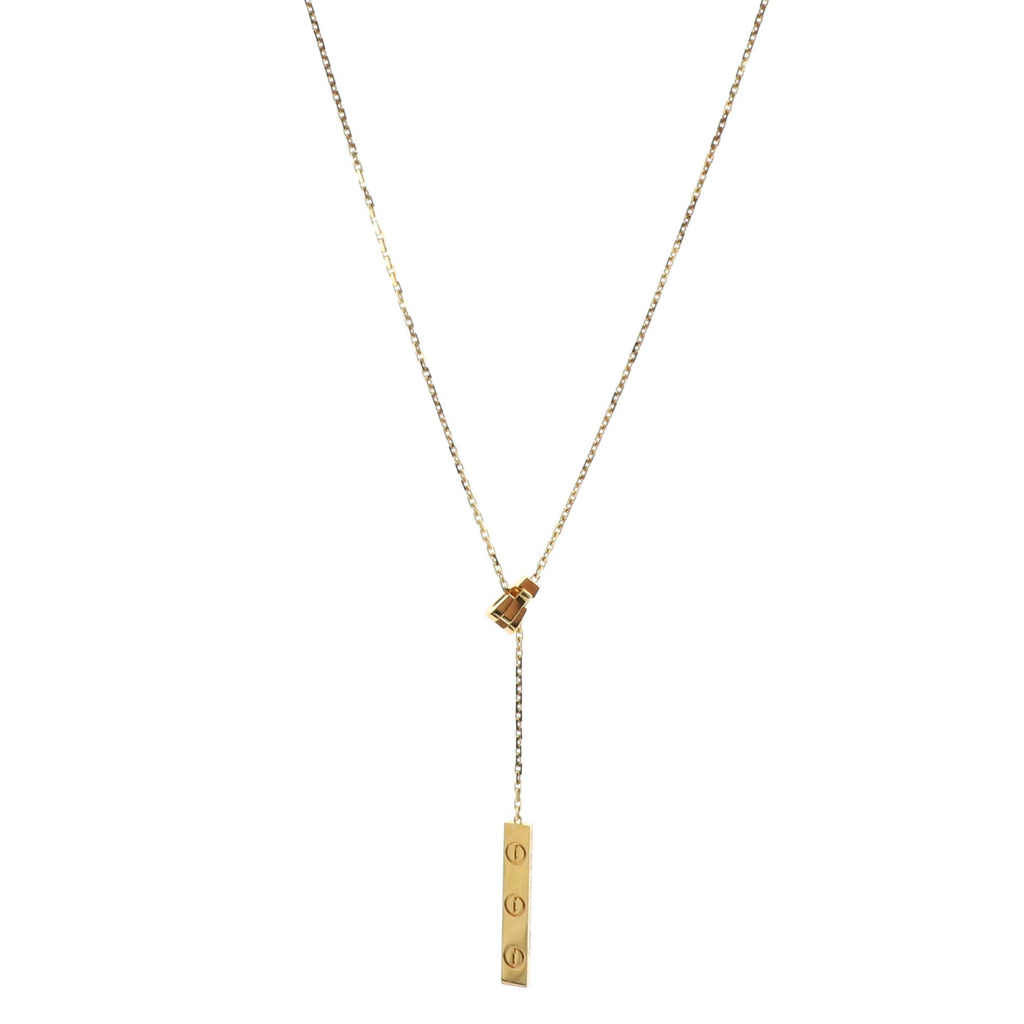 Love Lariat Necklace 18K Yellow Gold