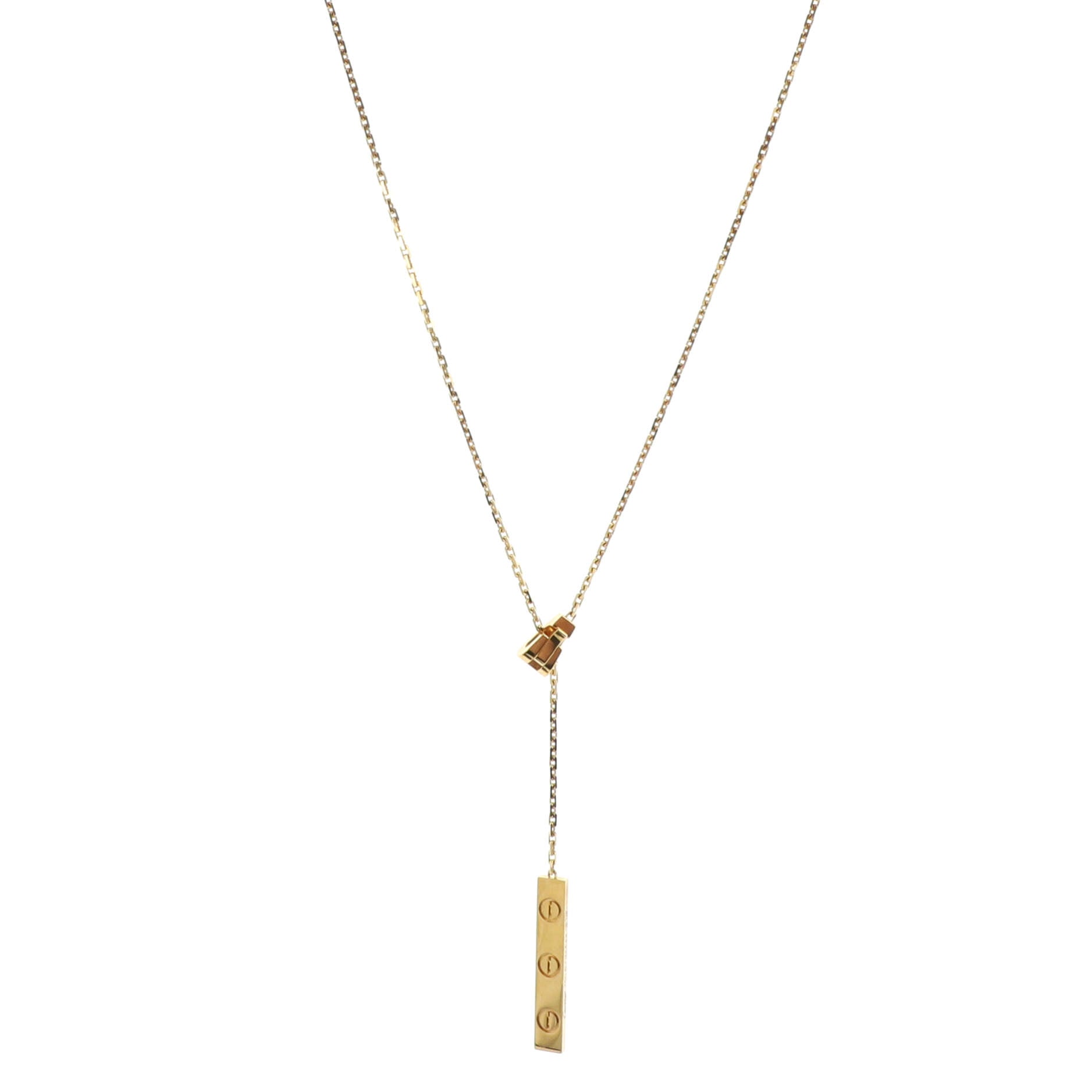 Love Lariat Necklace 18K Yellow Gold