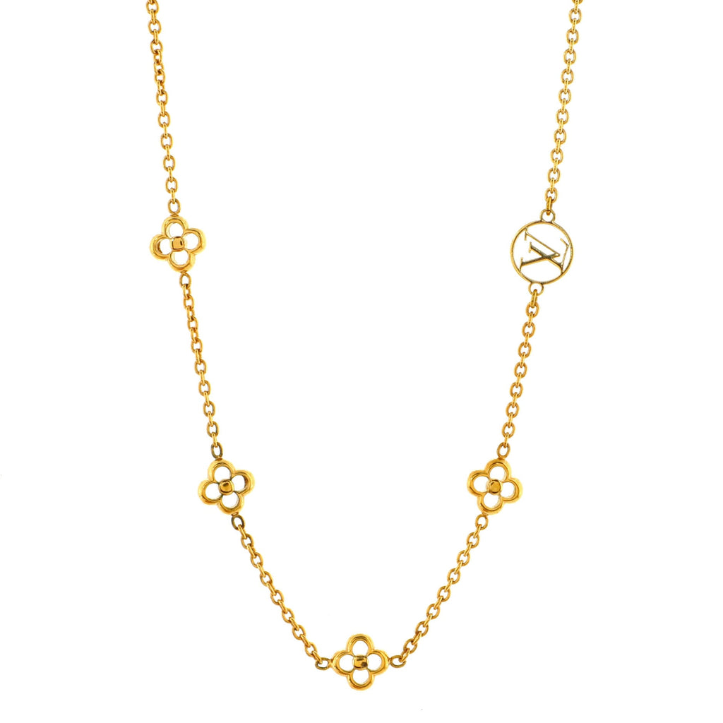 Flower Full Short Necklace Metal