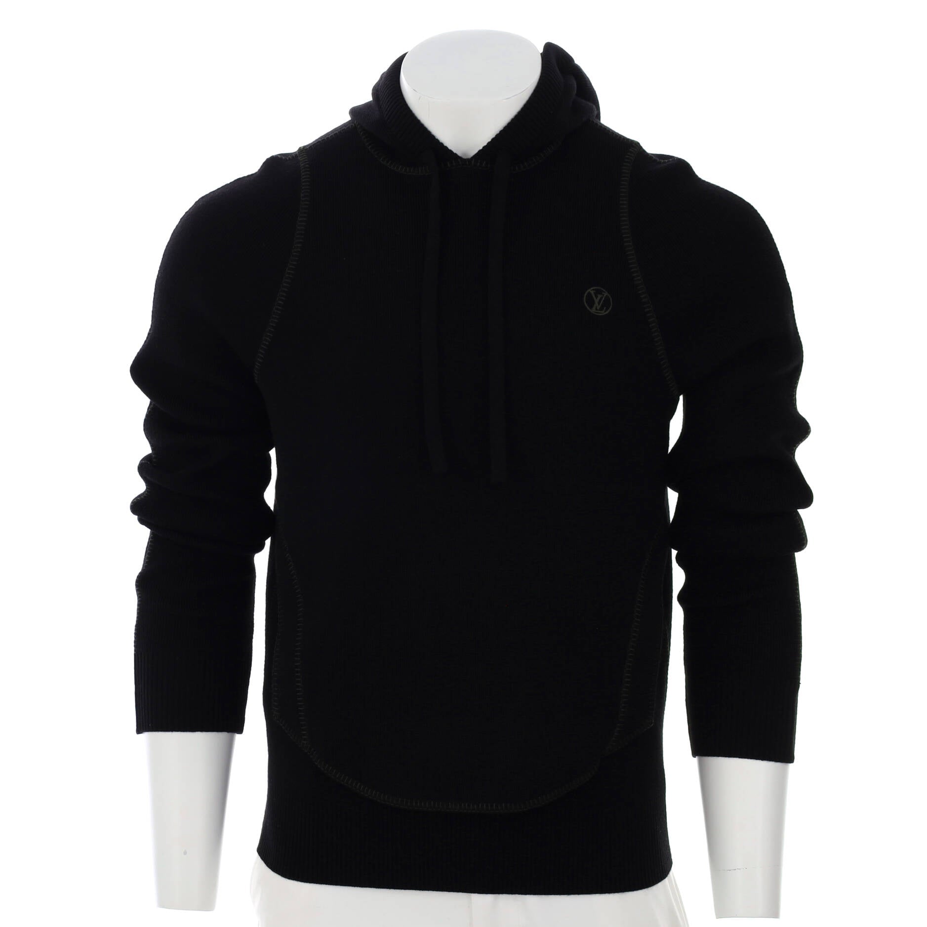 Men's Inside Out Blanket Stitch Hoodie Wool Blend
