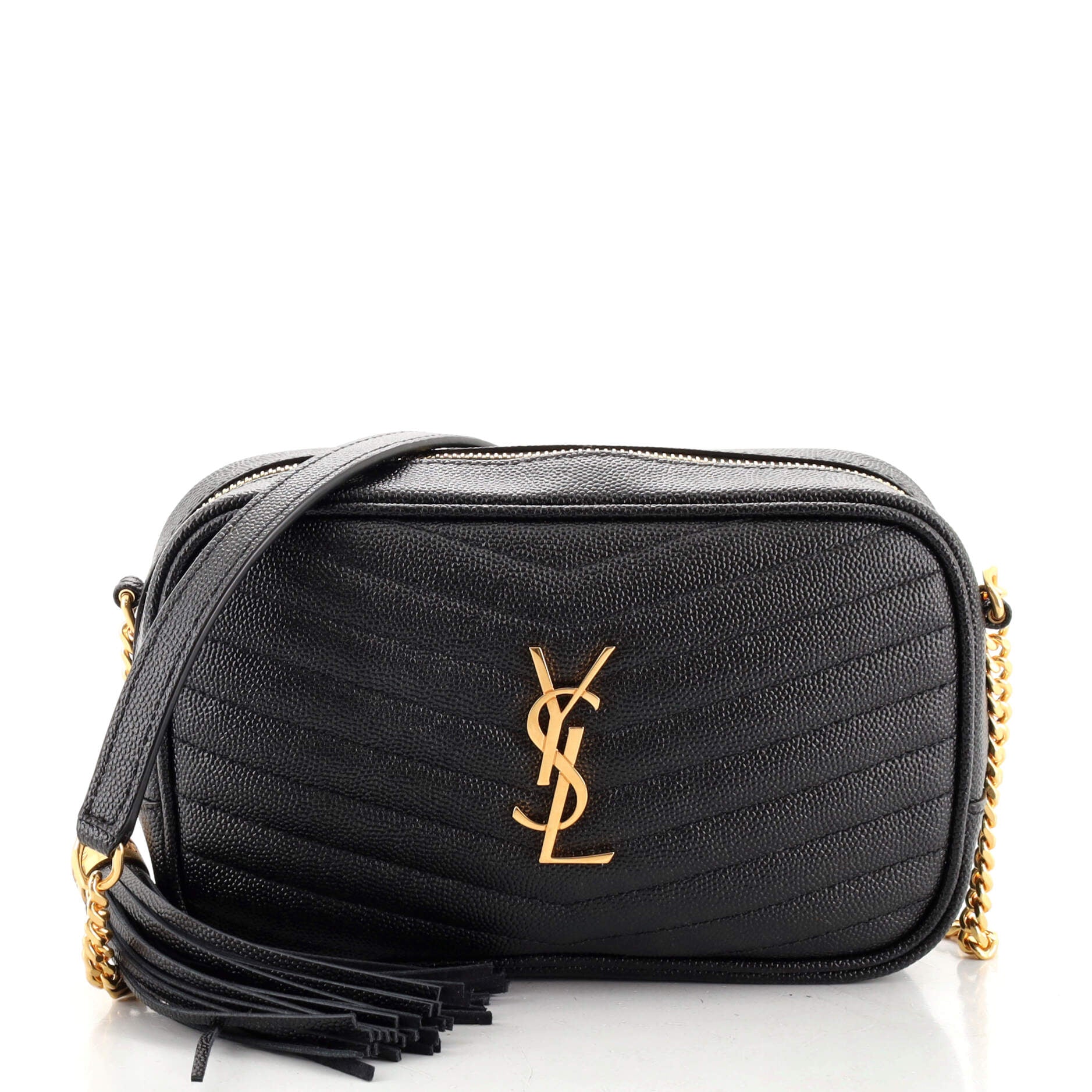 Lou Camera Bag Matelasse Chevron Leather Mini