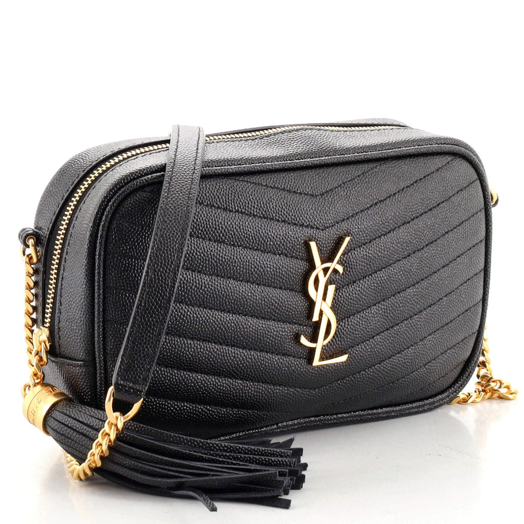 Lou Camera Bag Matelasse Chevron Leather Mini