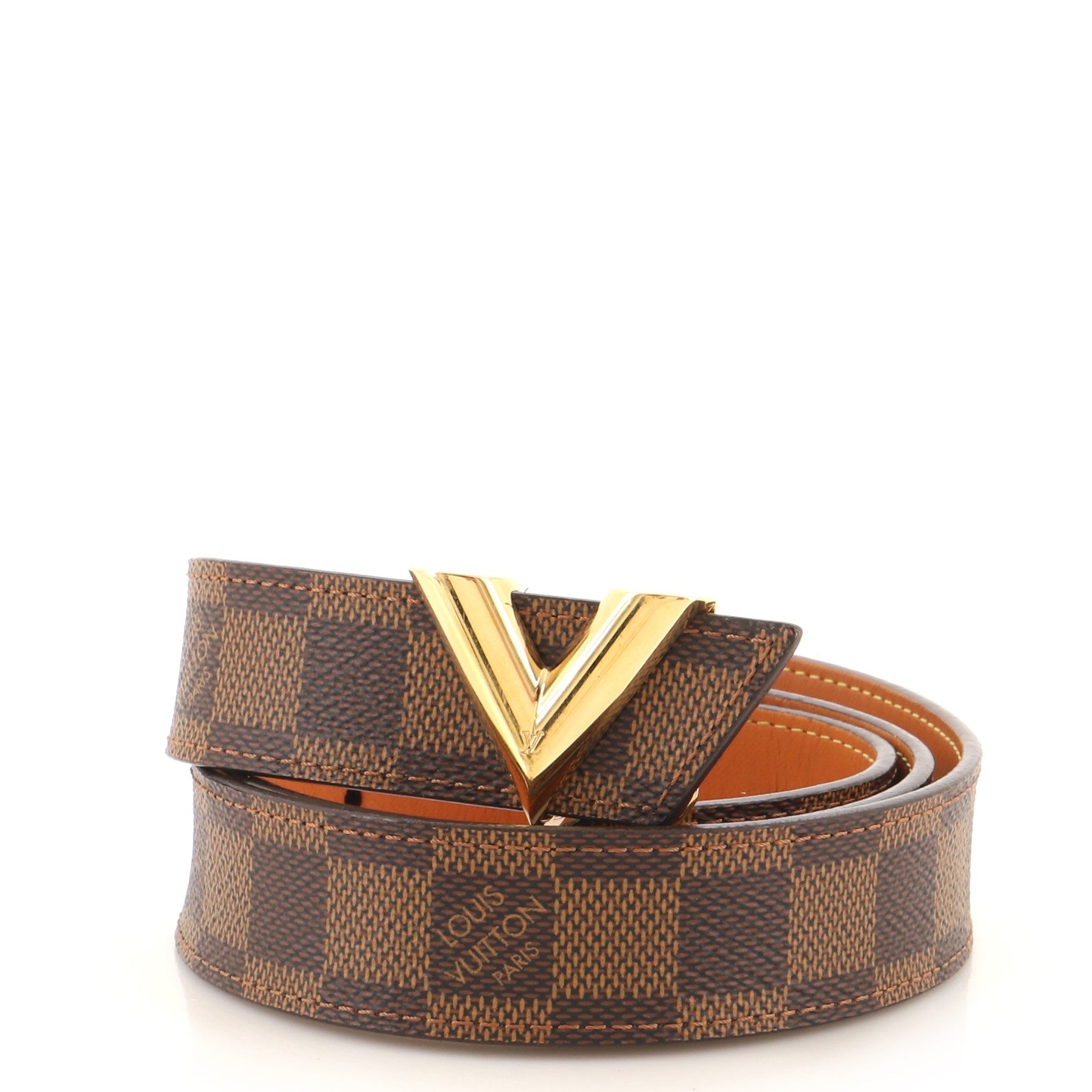 Essential V Belt Damier Medium 90