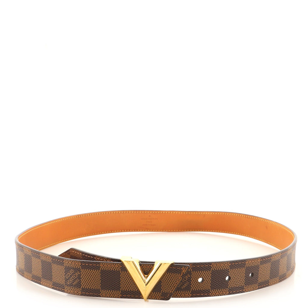 Essential V Belt Damier Medium 90