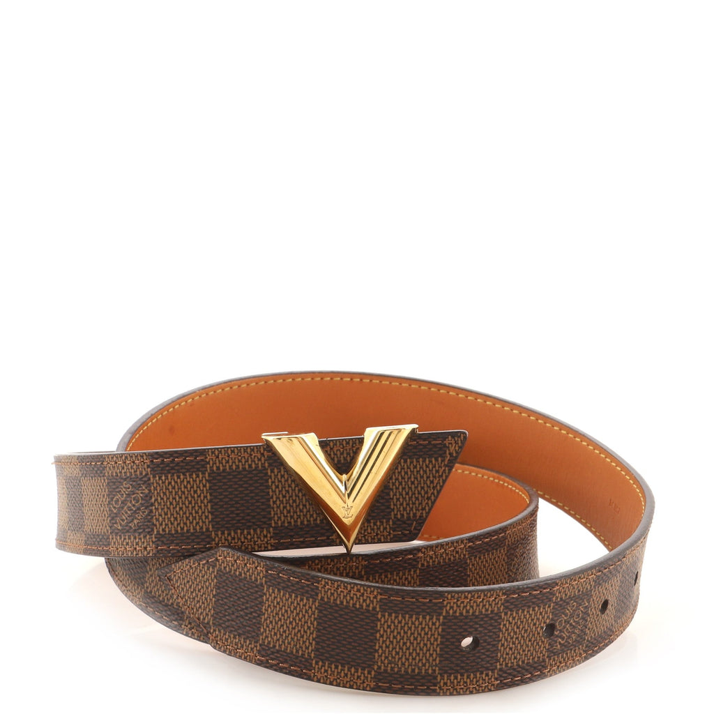 Essential V Belt Damier Medium 90
