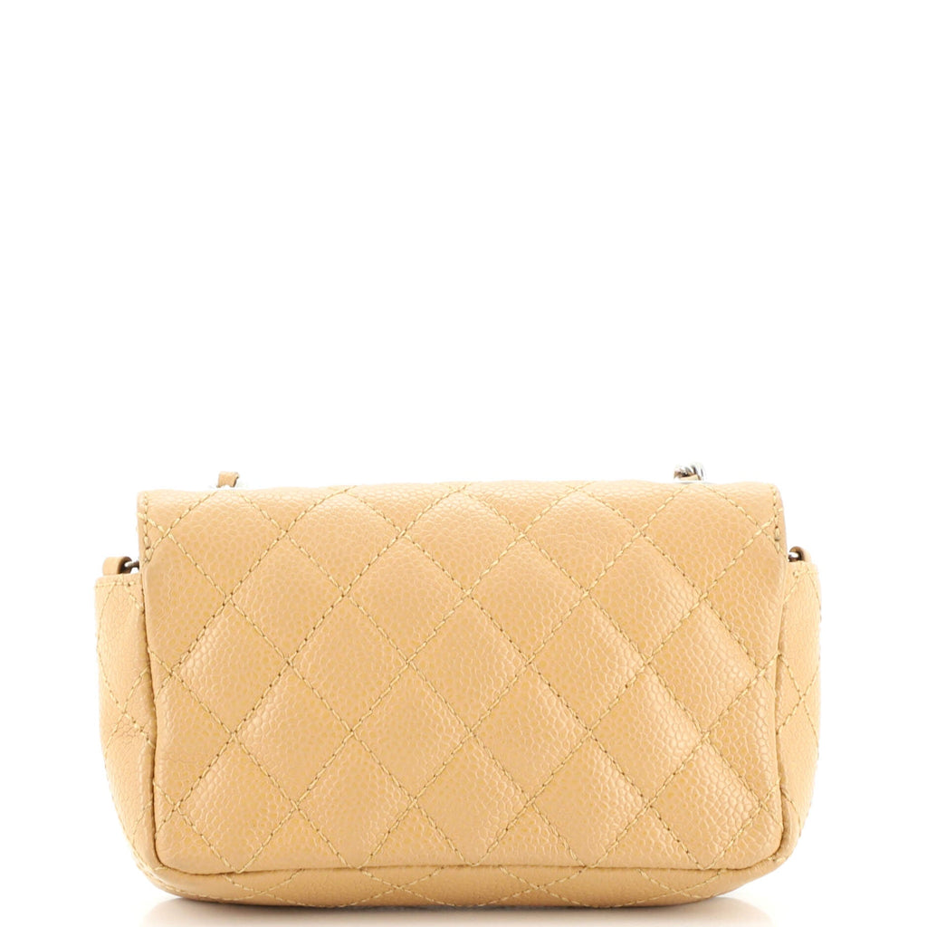 Classic Single Flap Bag Quilted Caviar Extra Mini