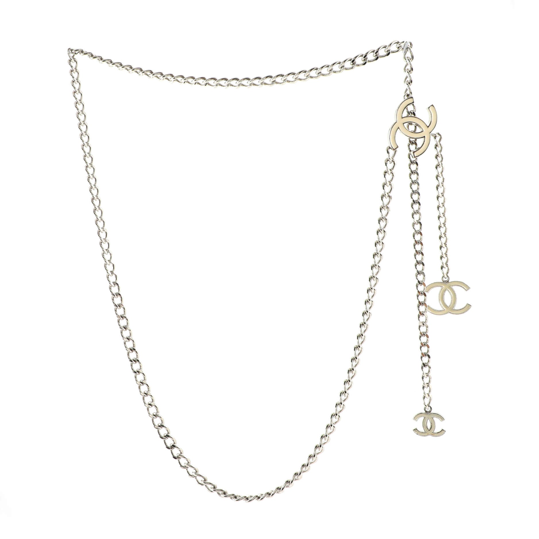 CC Charm Chain Belt Metal with Enamel 80