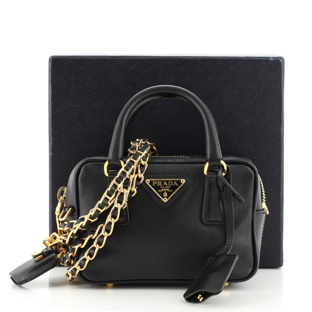 Bauletto Bag Saffiano Leather Mini