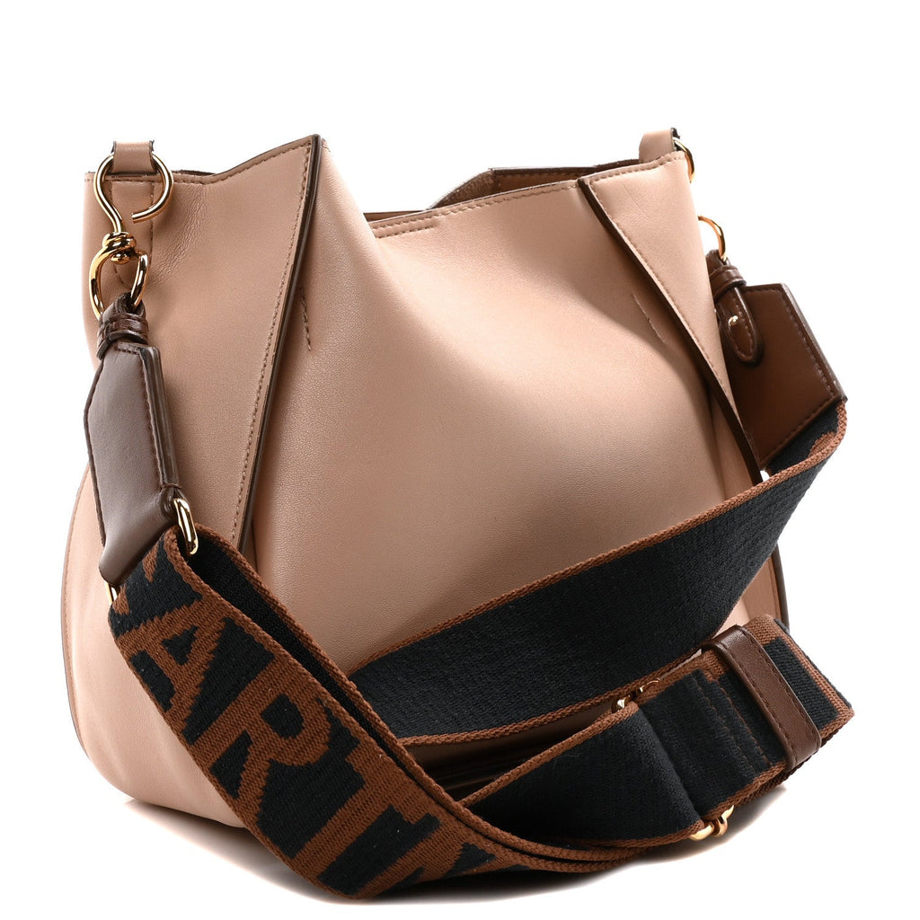 Eco Alter Nappa Perforated Logo Crossbody Blush Brown