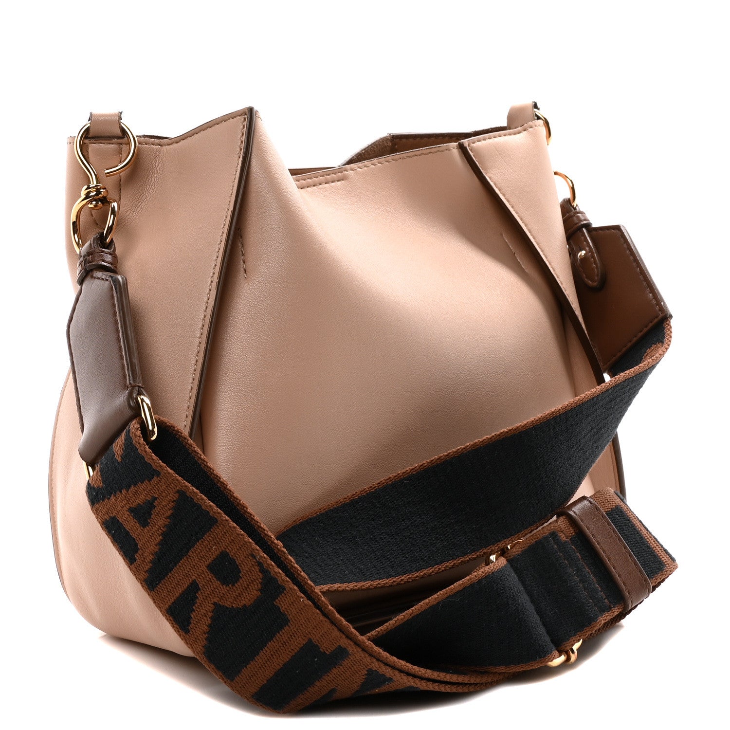 Eco Alter Nappa Perforated Logo Crossbody Blush Brown