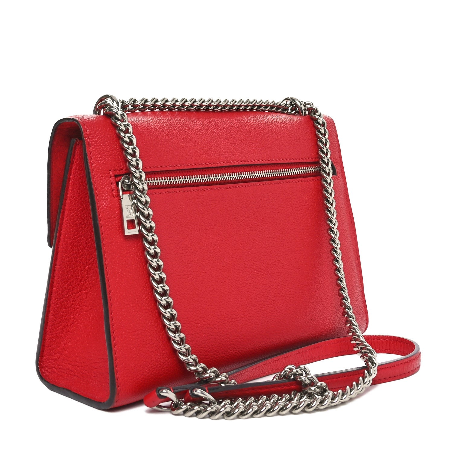 Soft Calfskin Mylockme Chain Bag BB Rubis