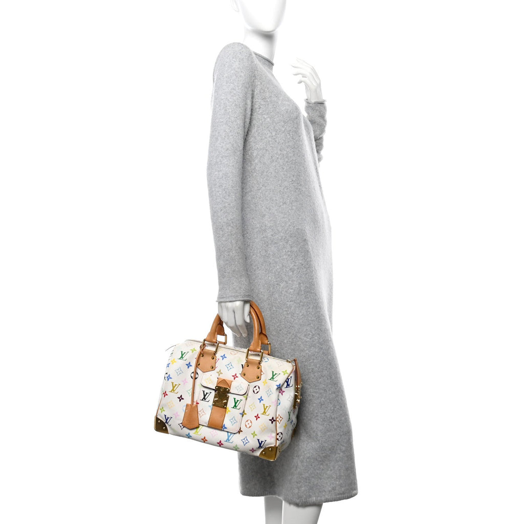 Monogram Multicolor Speedy 30 White