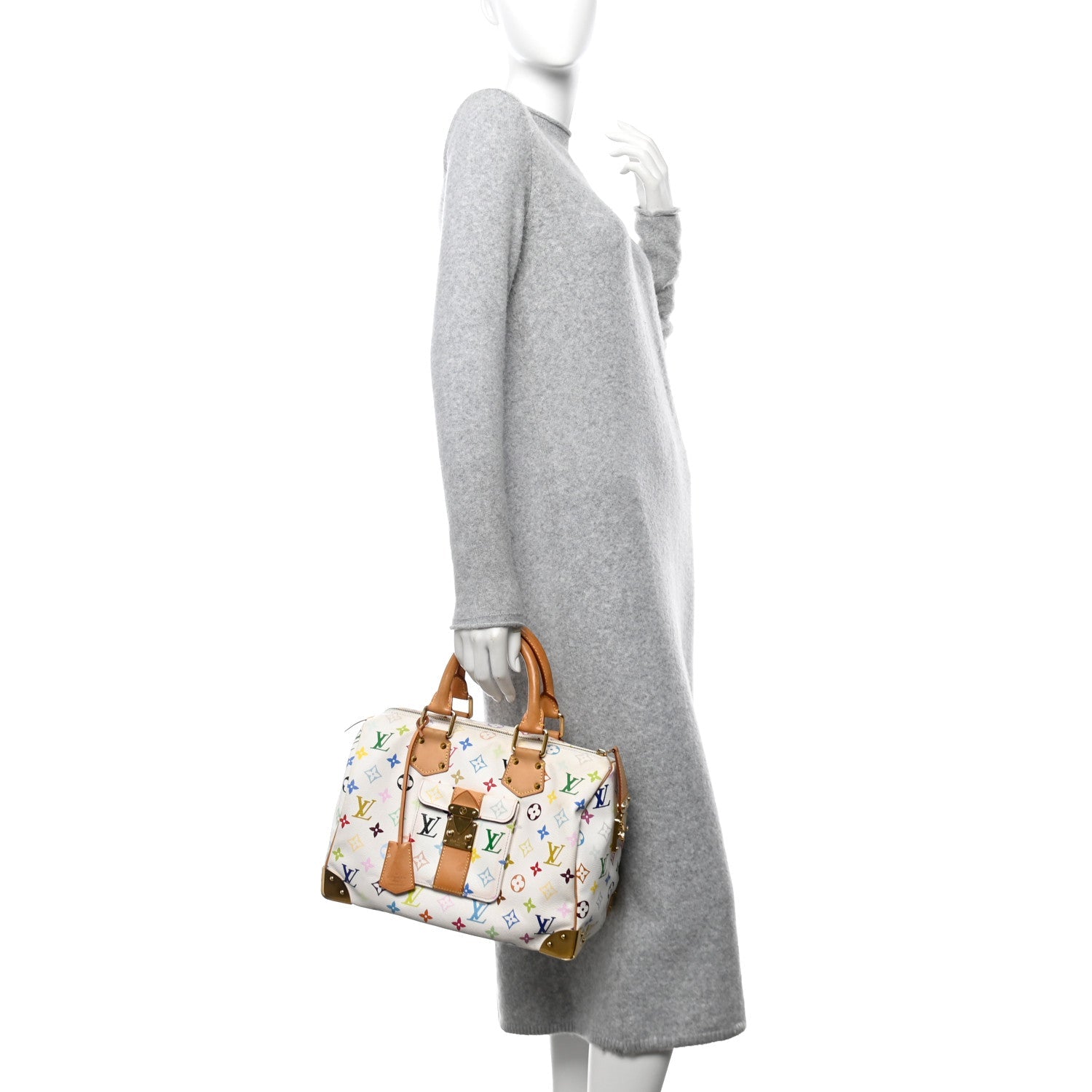Monogram Multicolor Speedy 30 White