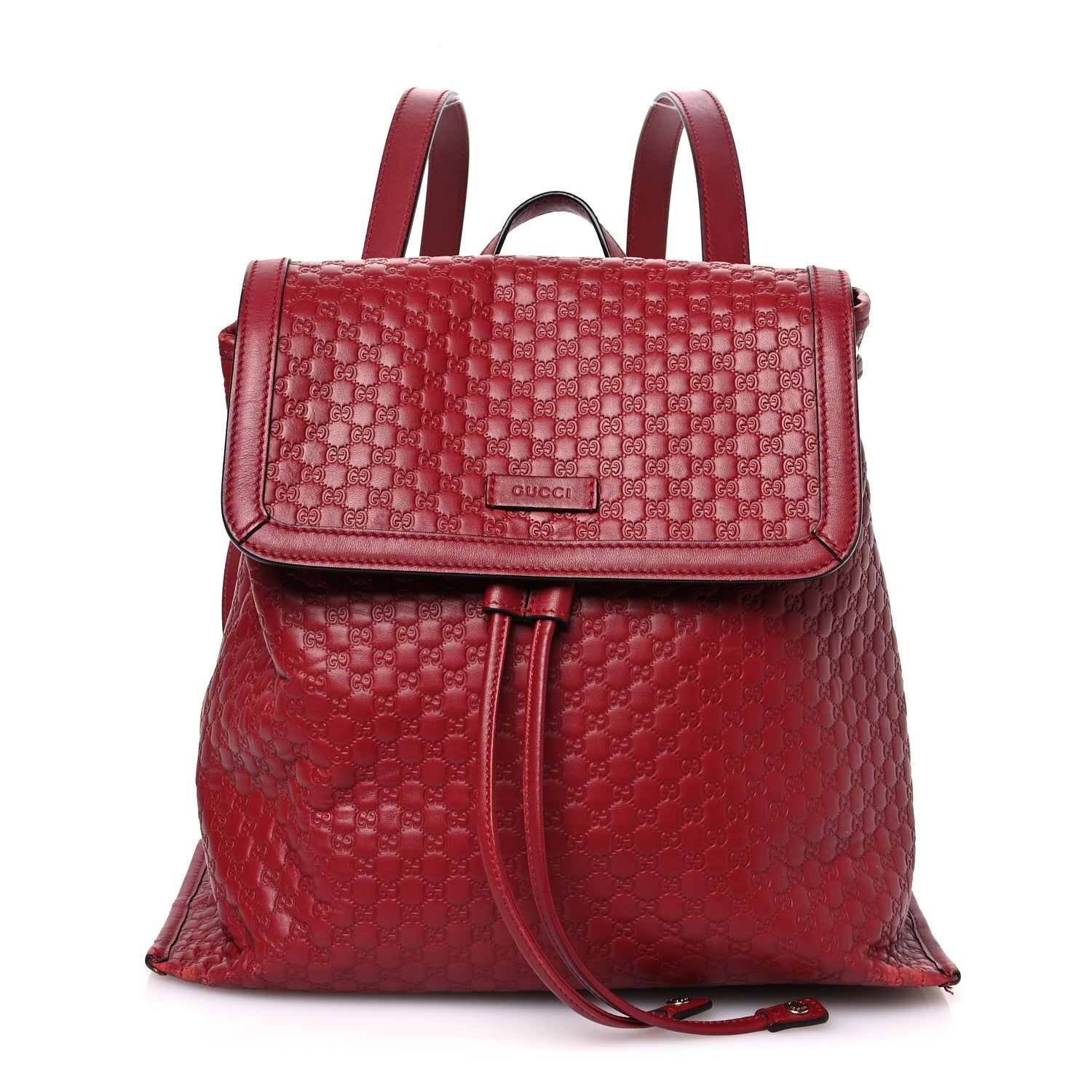 Microguccissima Drawstring Backpack Red