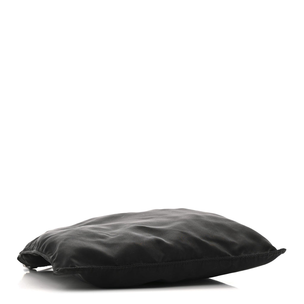 Nylon Vela Flat Messenger Bag Black