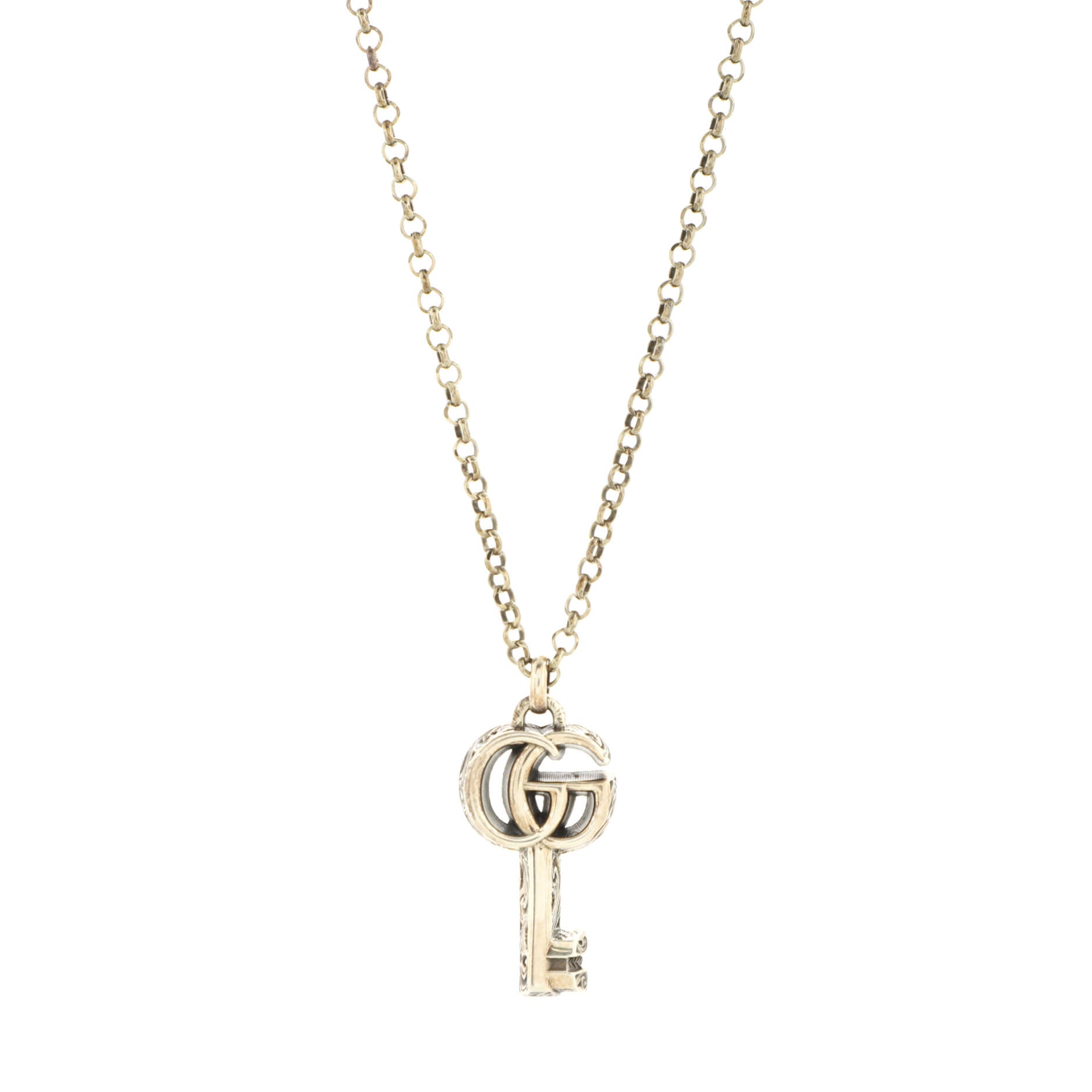 GG Marmont Key Pendant Necklace Metal