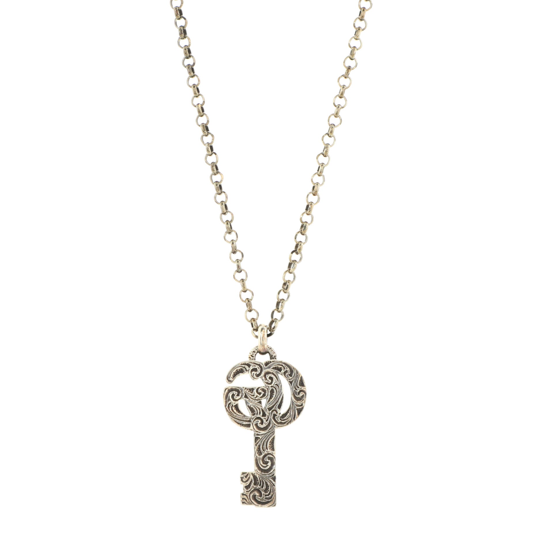 GG Marmont Key Pendant Necklace Metal