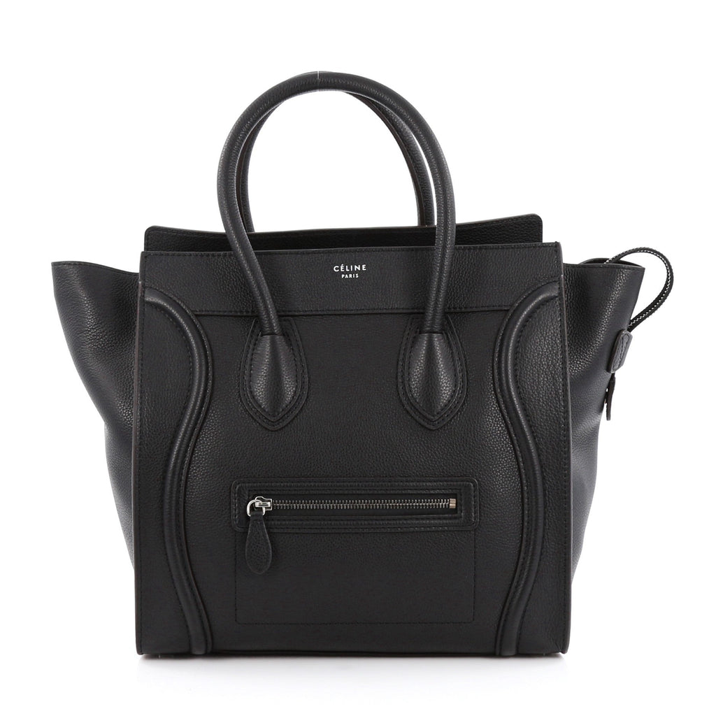 Luggage Handbag Grainy Leather Mini