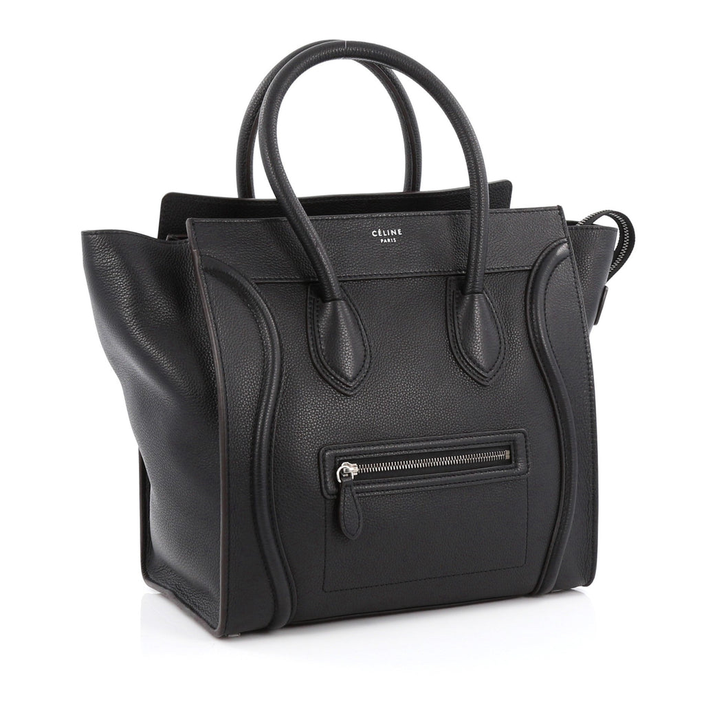 Luggage Handbag Grainy Leather Mini