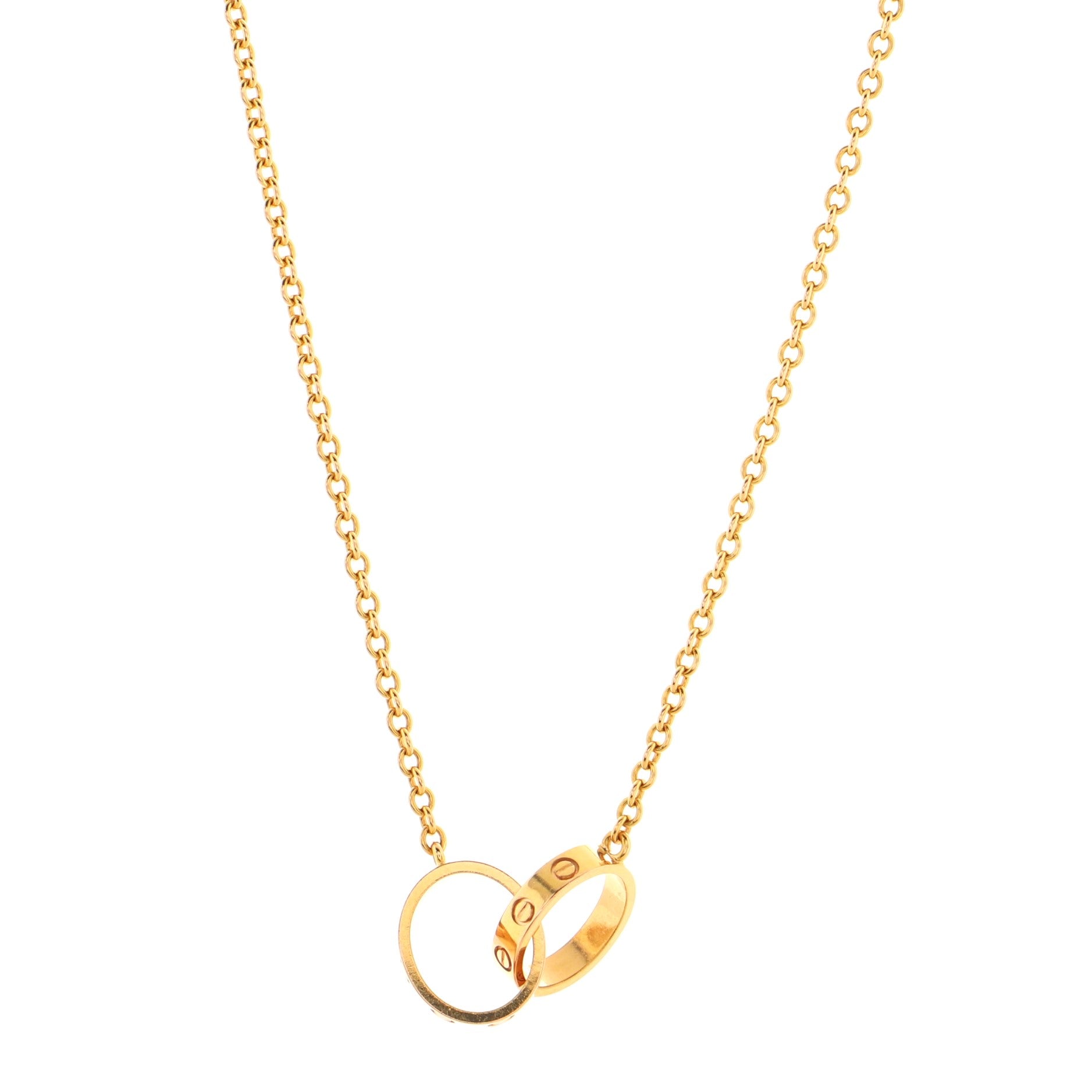 Love Interlocking Necklace 18K Rose Gold