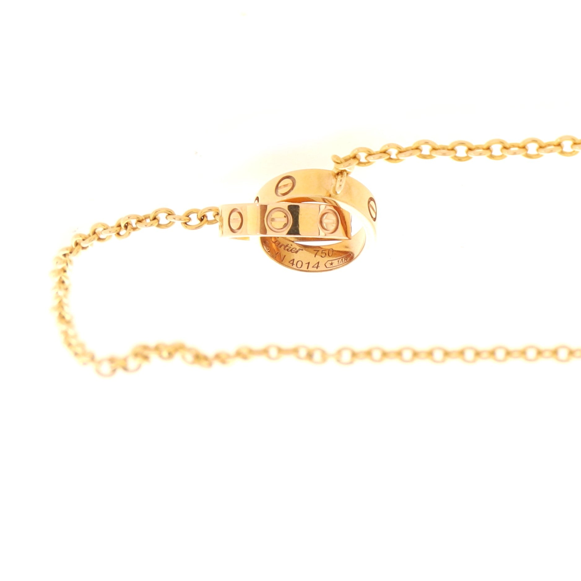 Love Interlocking Necklace 18K Rose Gold