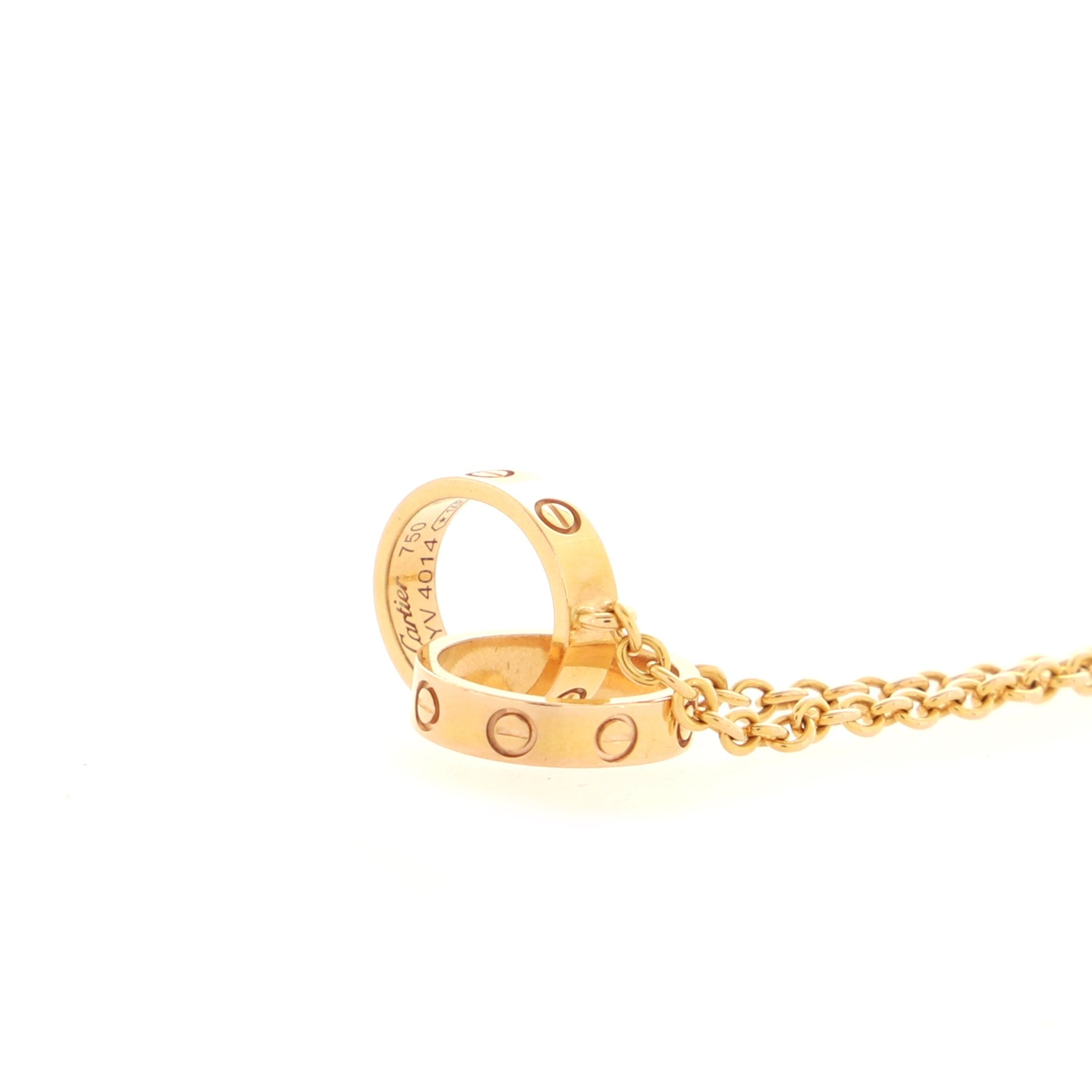 Love Interlocking Necklace 18K Rose Gold