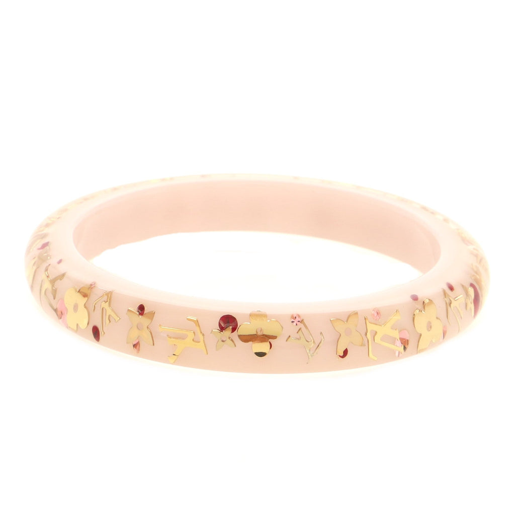 Inclusion Bangle Bracelet Resin with Crystals PM