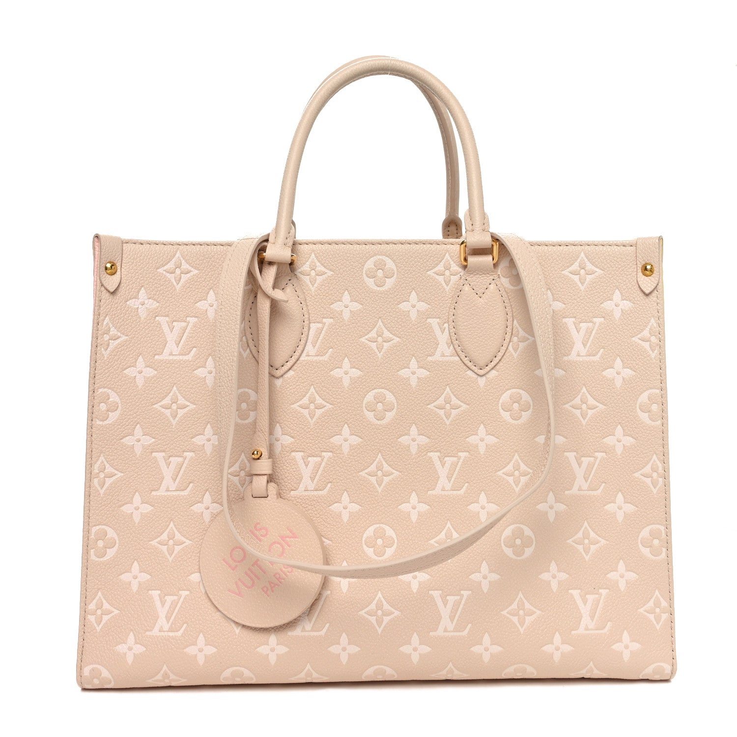 Empreinte Monogram Spring In The City Onthego MM Beige Pink Yellow