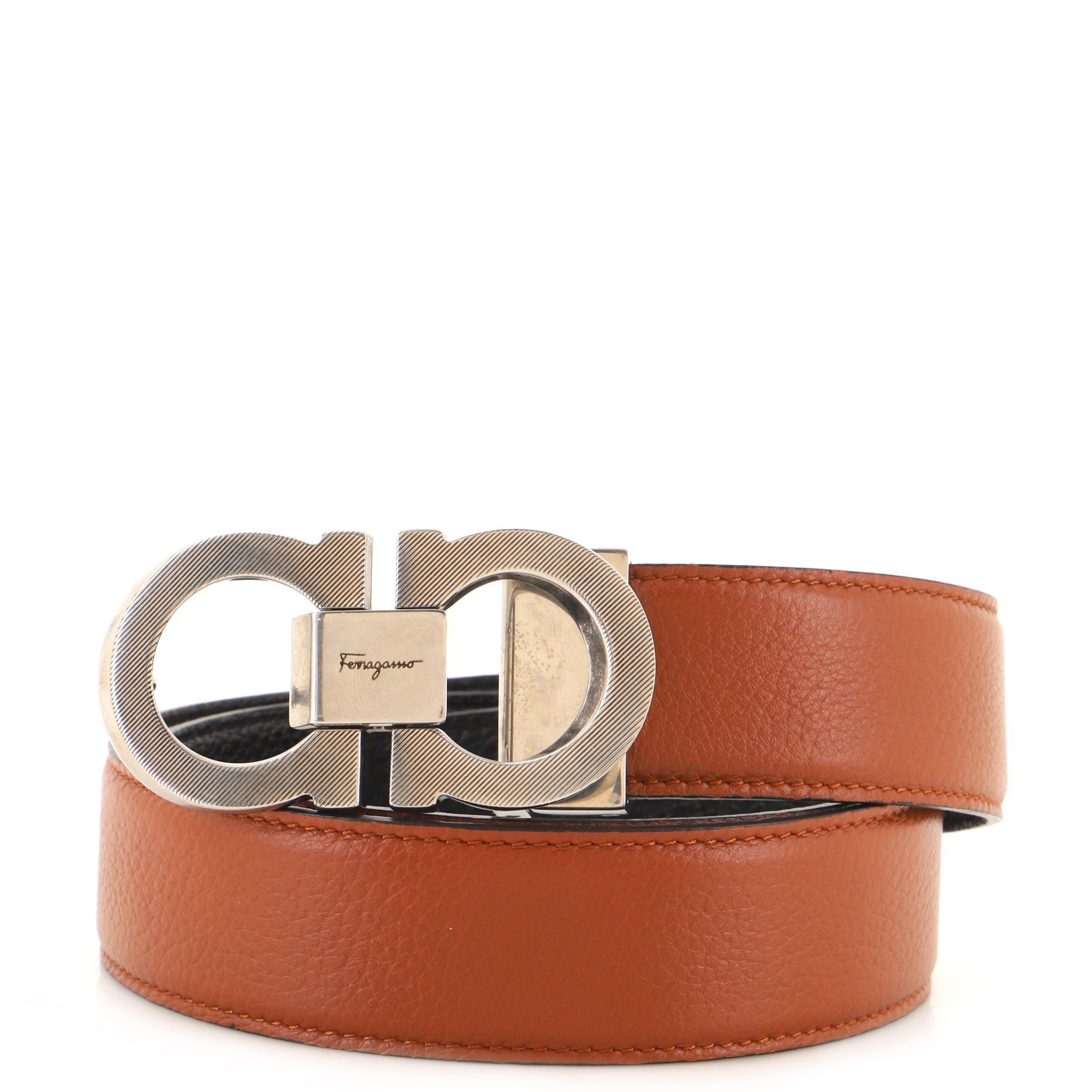 Gancini Reversible Belt Leather Wide 95