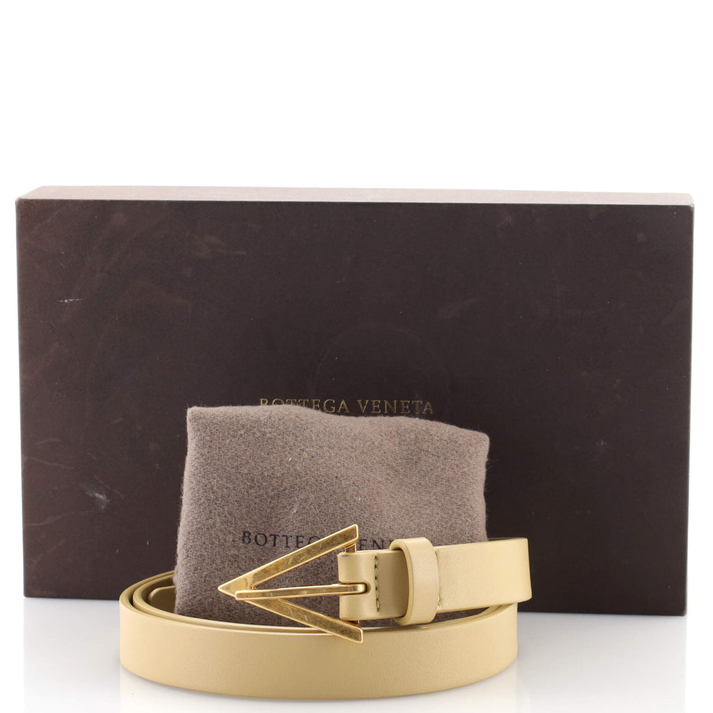 Triangle Buckle Belt Leather Thin 85