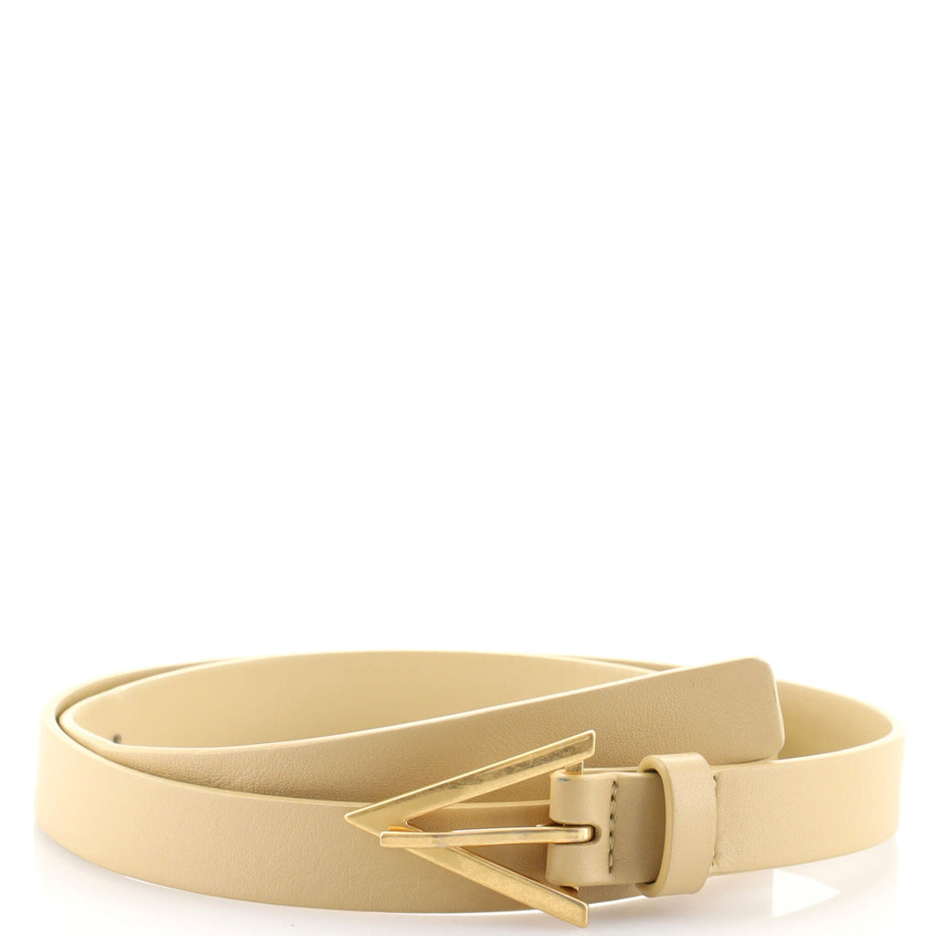 Triangle Buckle Belt Leather Thin 85