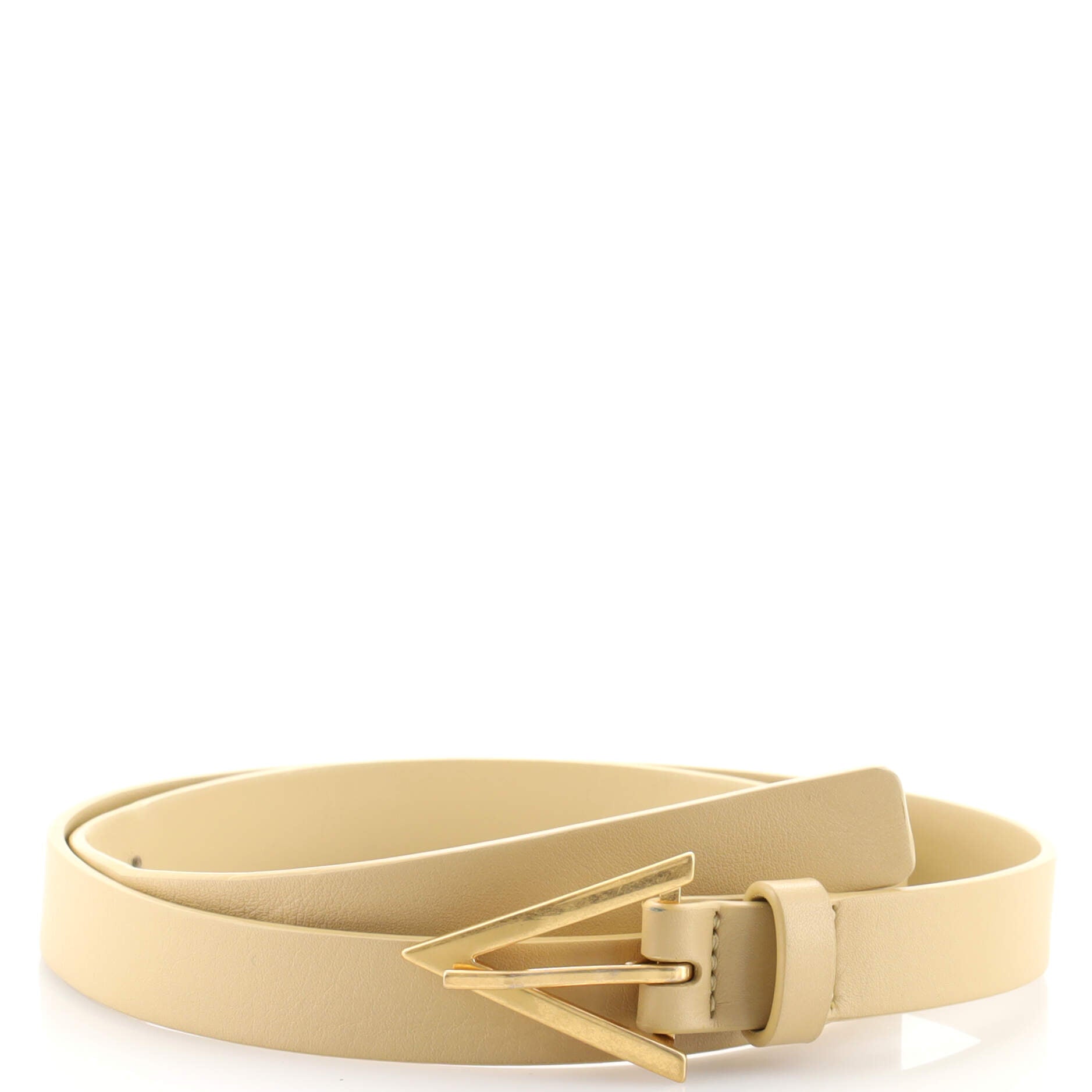 Triangle Buckle Belt Leather Thin 85