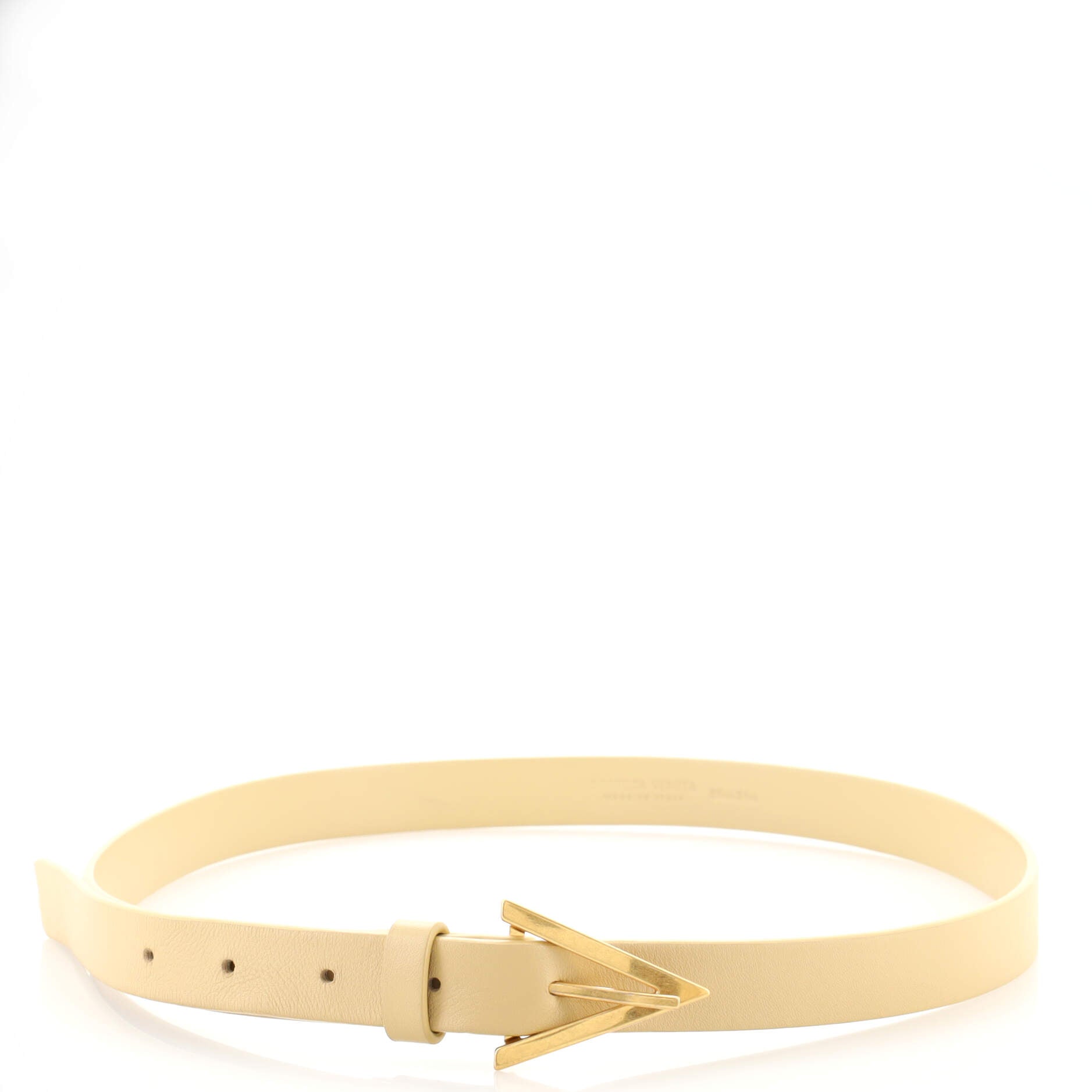 Triangle Buckle Belt Leather Thin 85