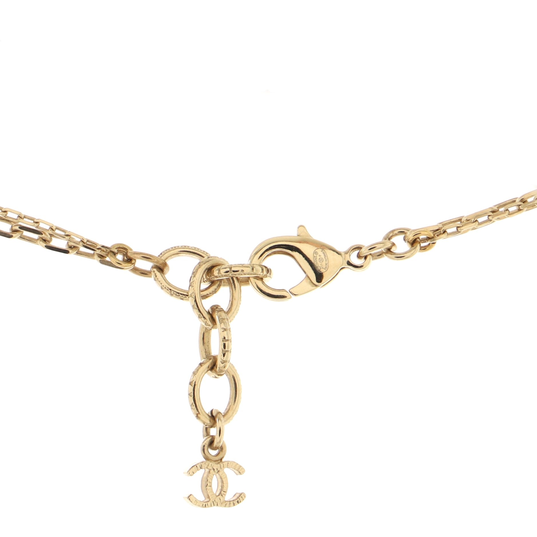 I Love Chanel Necklace Metal with Resin