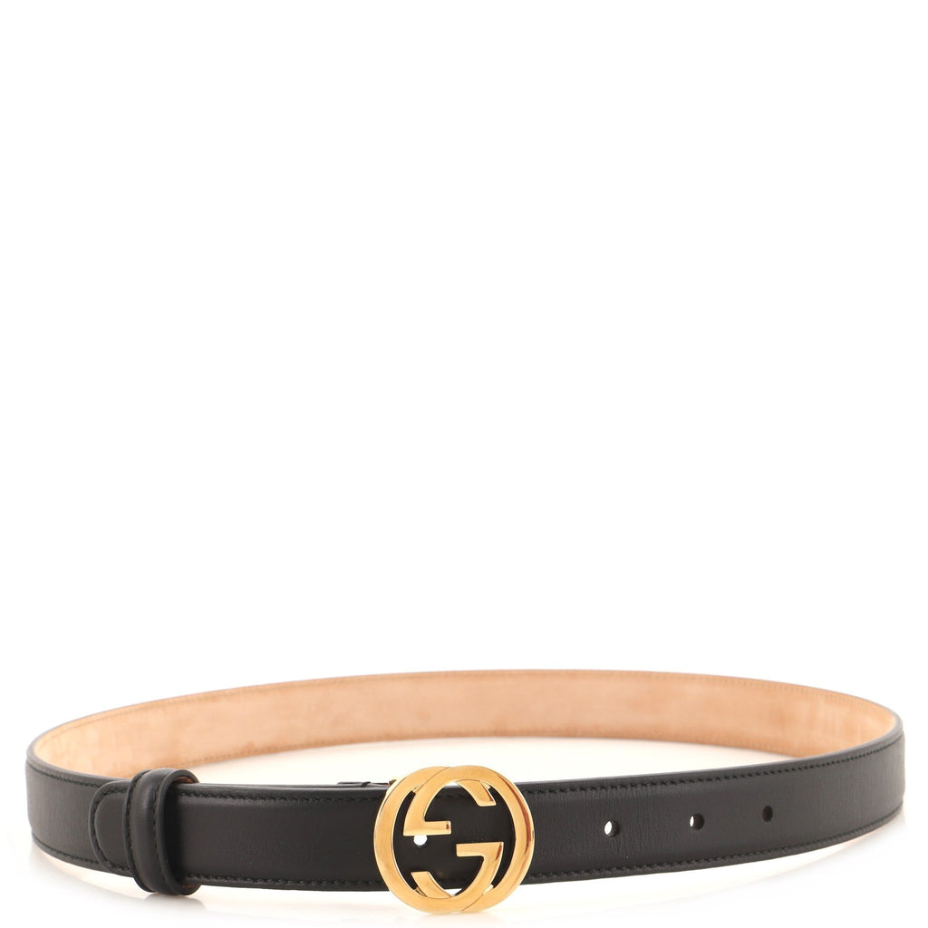 Interlocking G Belt Leather Thin 85