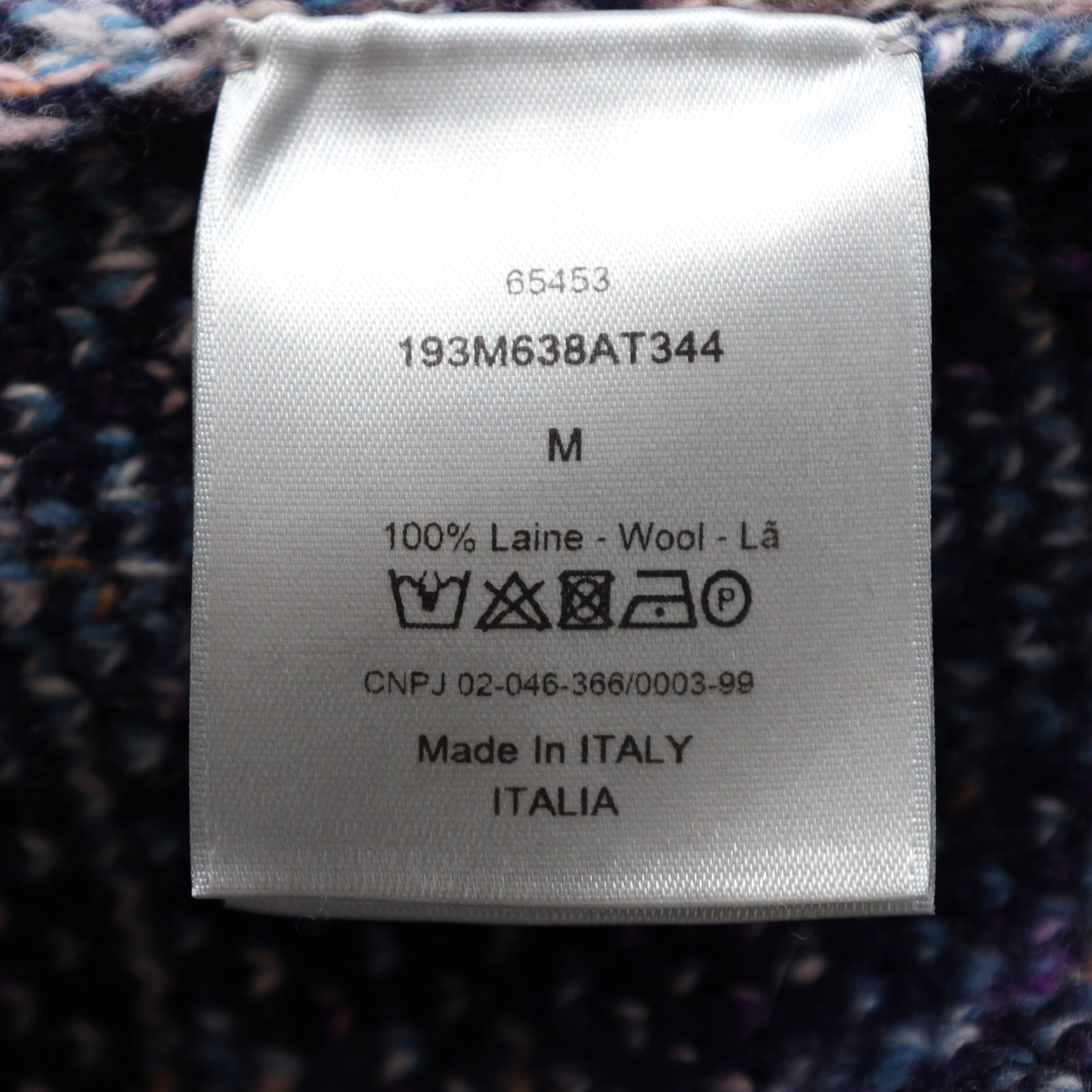 Men's Dior x Shawn Stussy Sweater Oblique Wool