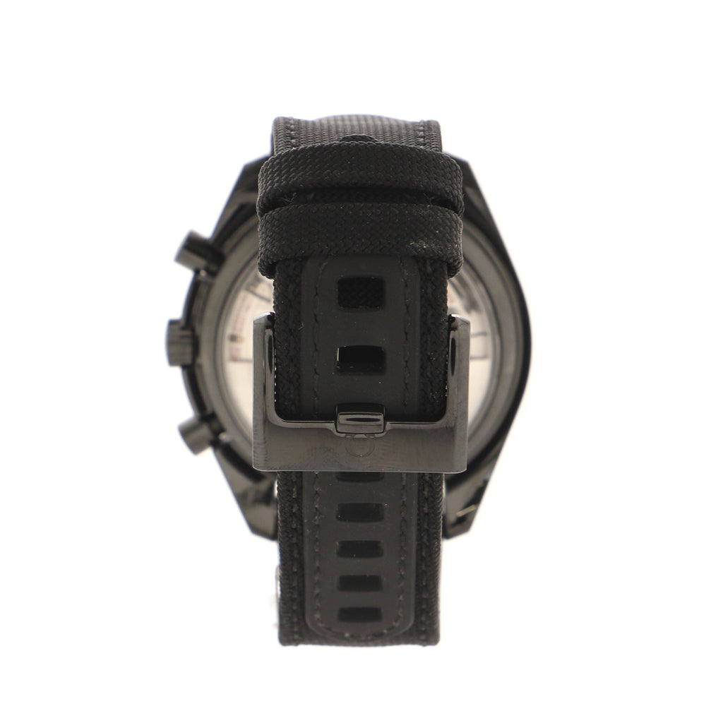 Speedmaster Professional Moonwatch Dark Side Of The Moon Co-Axial Chronometer Chronograph Automatic Watch Ceramic and Nylon 44