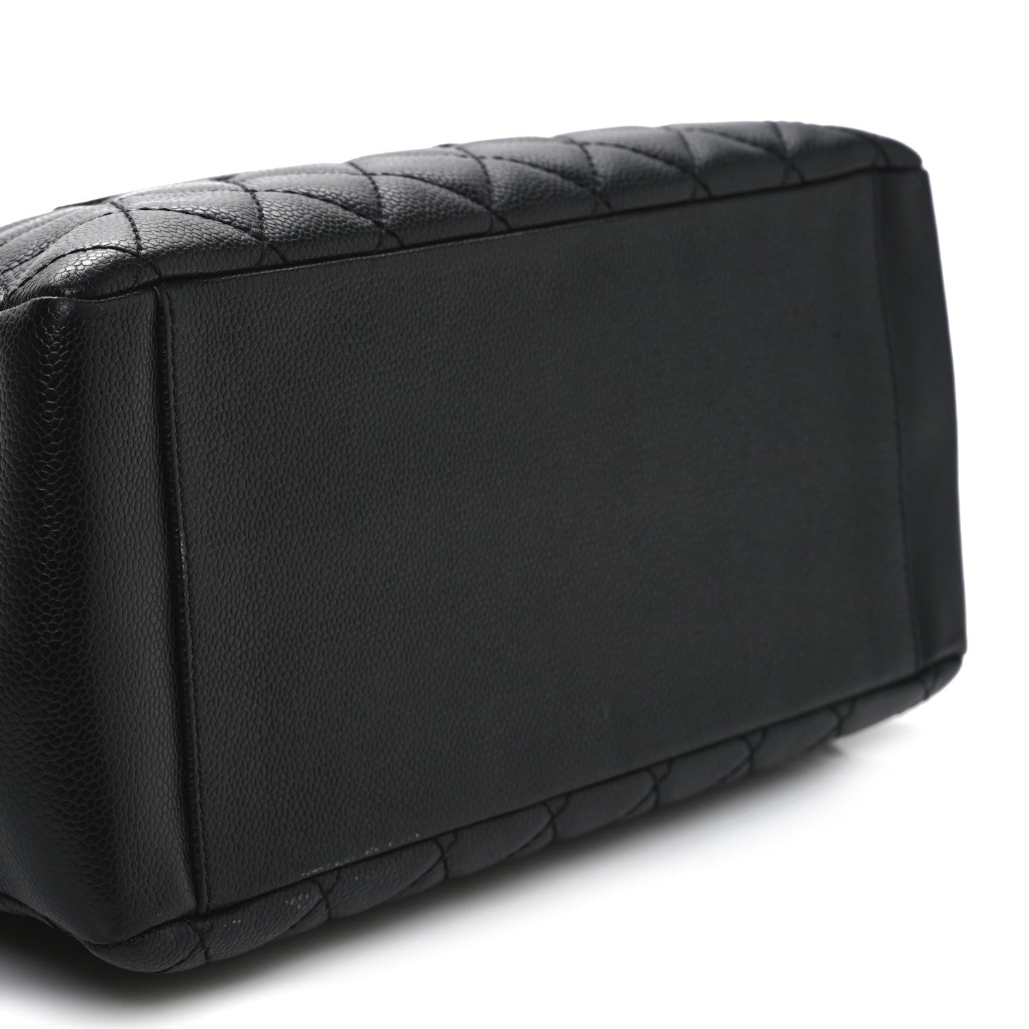 Caviar Quilted Grand Shopping Tote GST Black