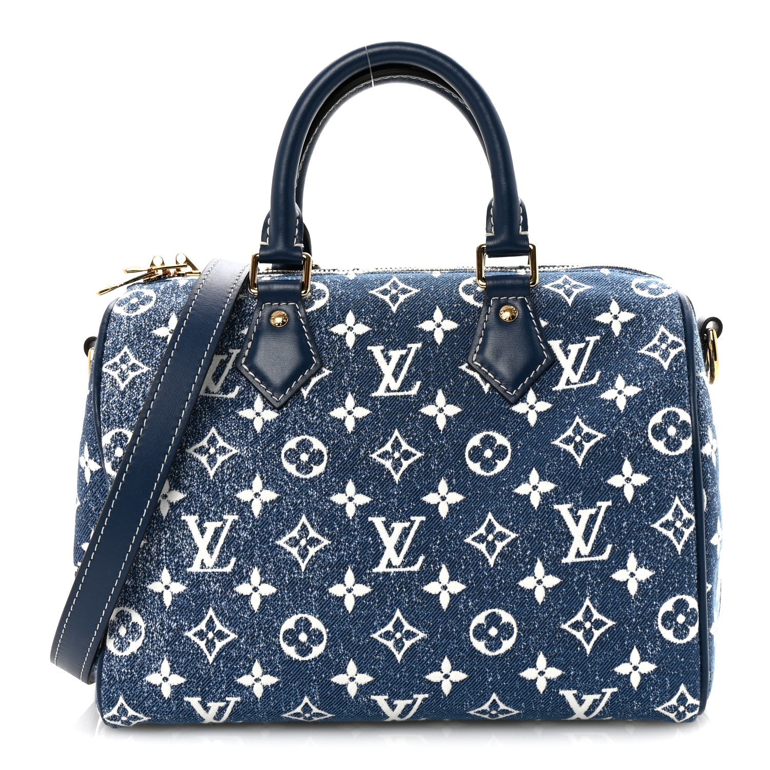 Monogram Jacquard Denim Speedy Bandouliere 25 Bleu