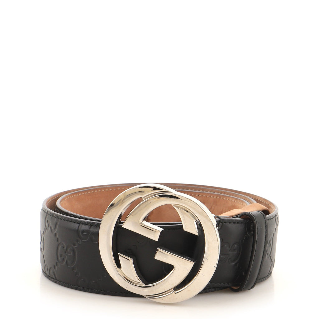 Interlocking G Belt Guccissima Leather Wide 85