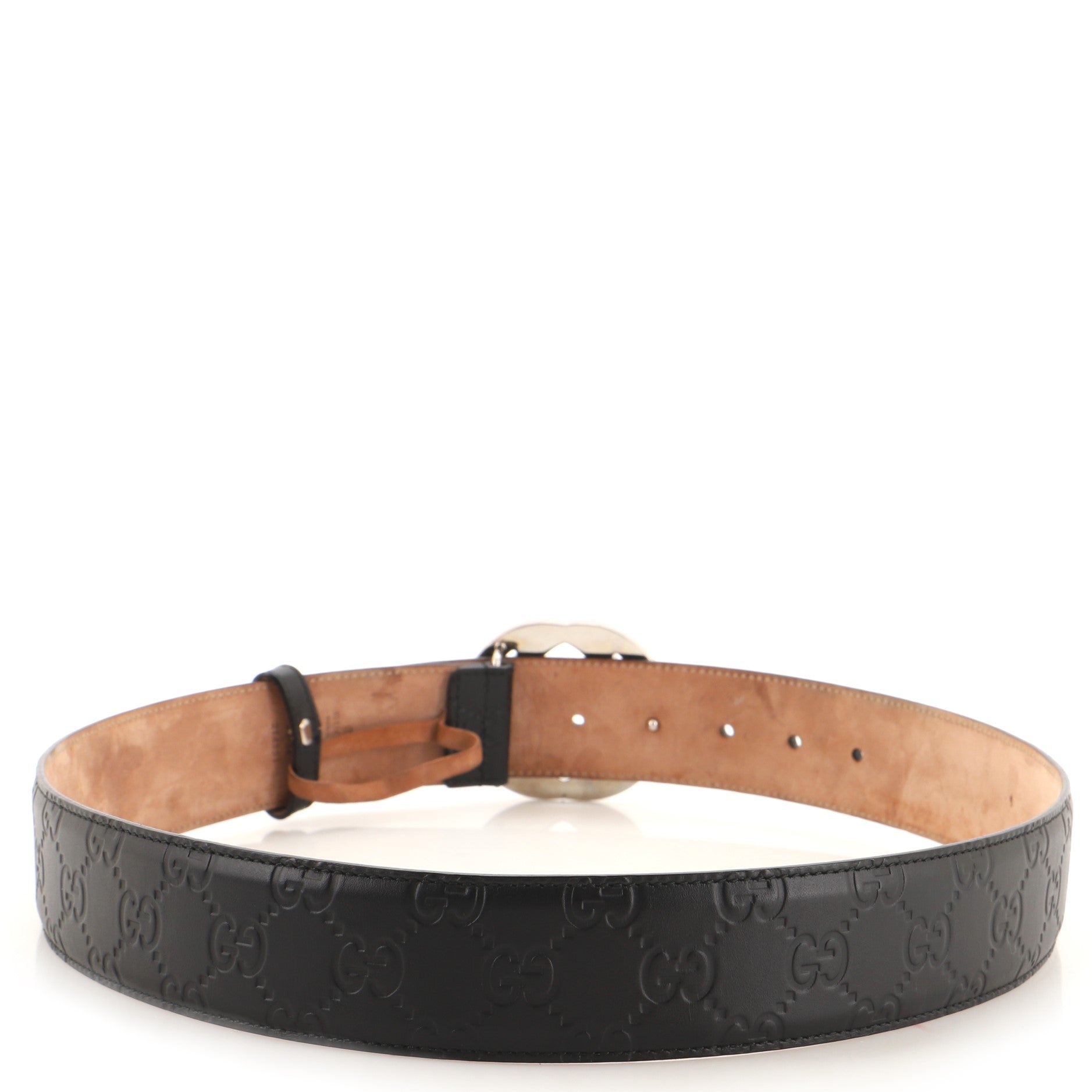 Interlocking G Belt Guccissima Leather Wide 85