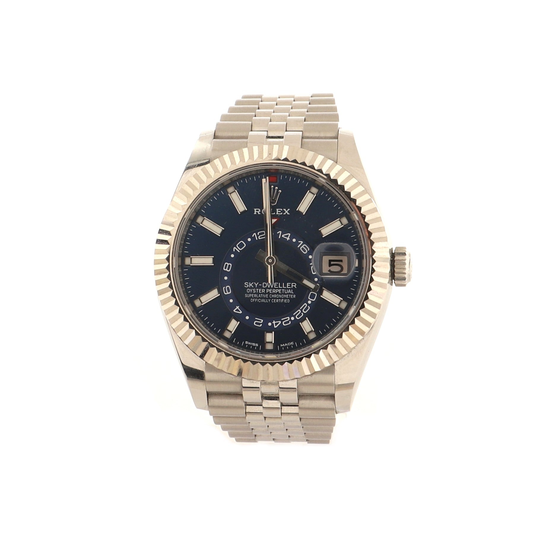 Sky-Dweller Oyster Perpetual Chronometer Automatic Watch Stainless Steel and White Gold 42