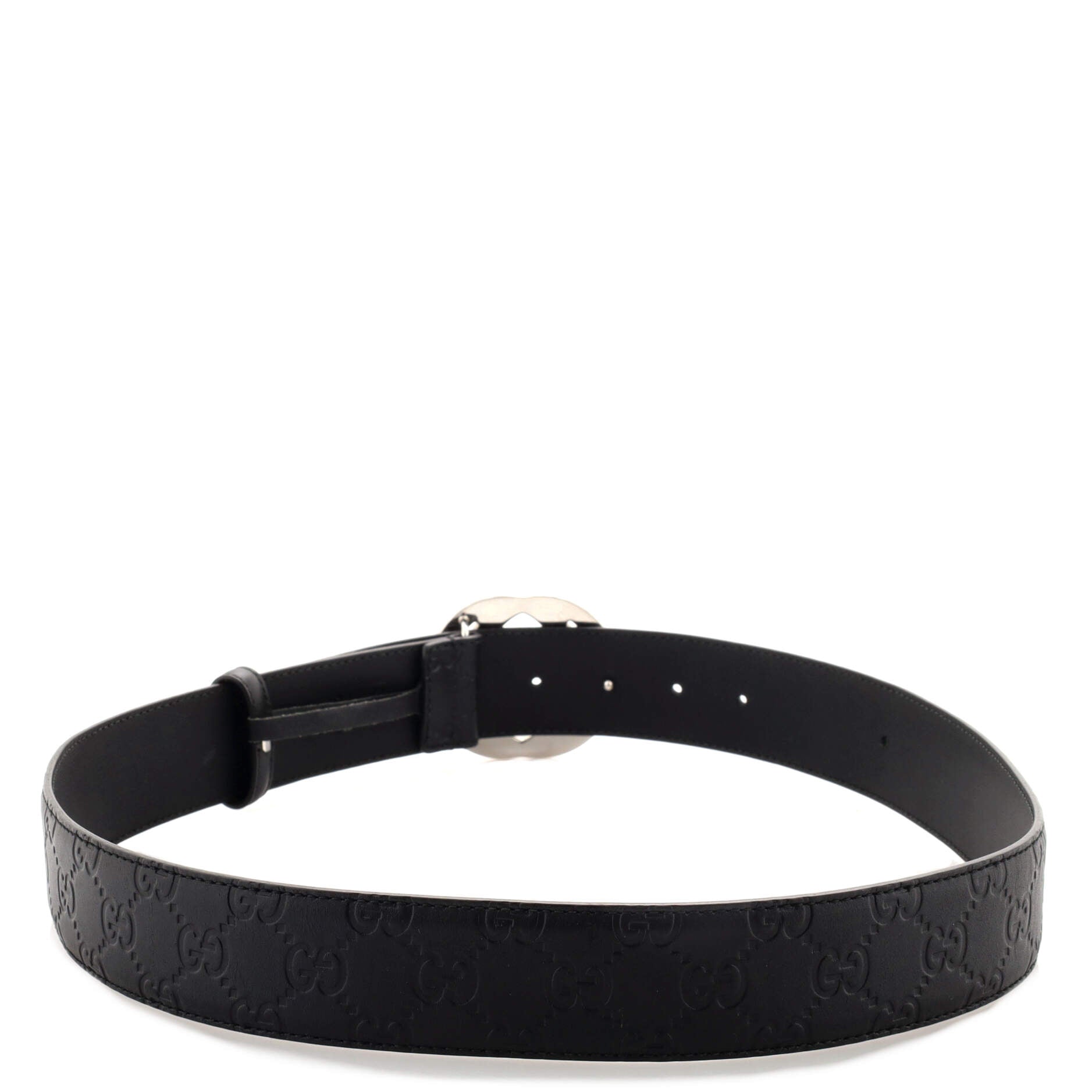 Interlocking G Belt Guccissima Leather Wide 90