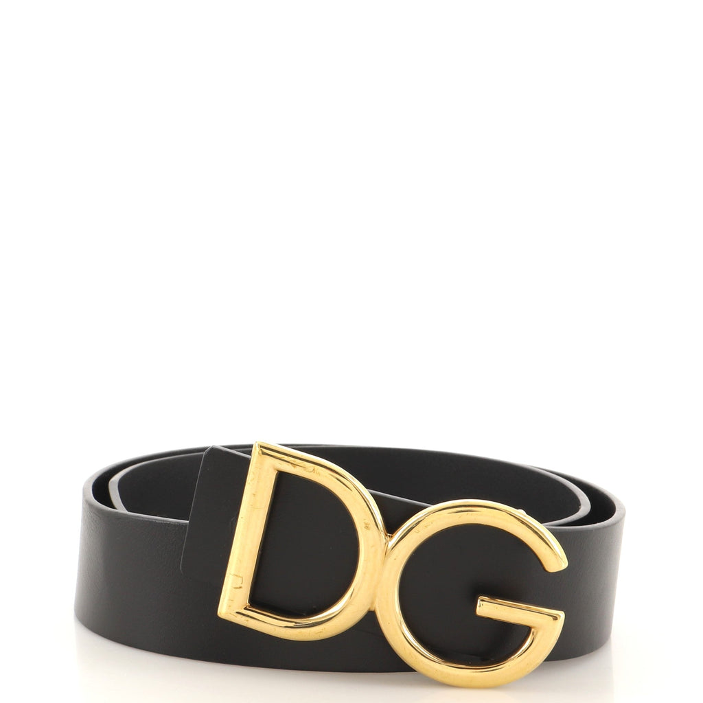 DG Logo Belt Leather Wide