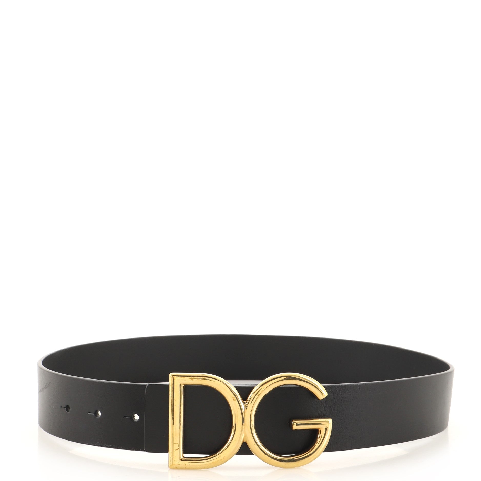 DG Logo Belt Leather Wide