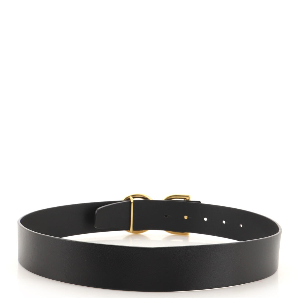 DG Logo Belt Leather Wide