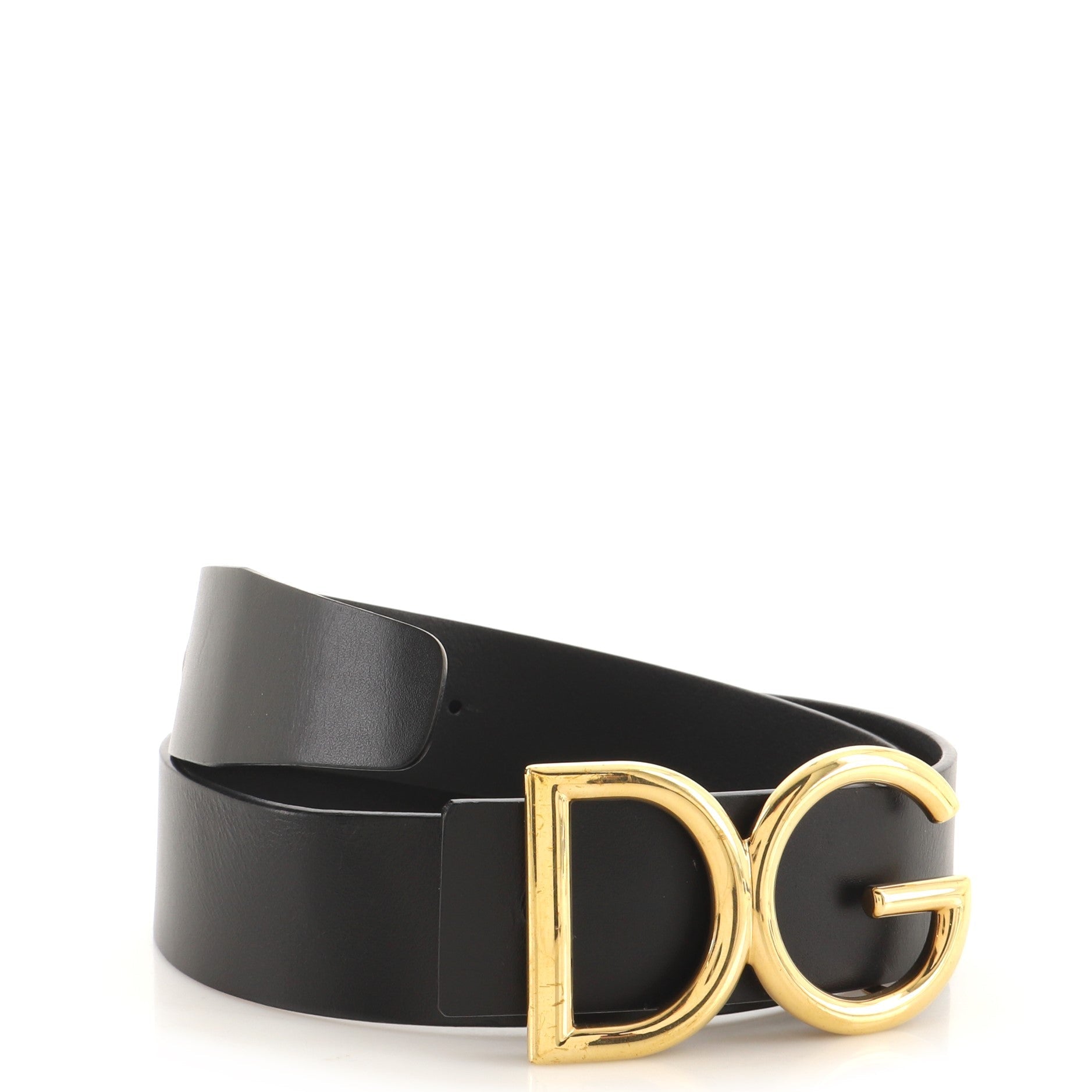 DG Logo Belt Leather Wide