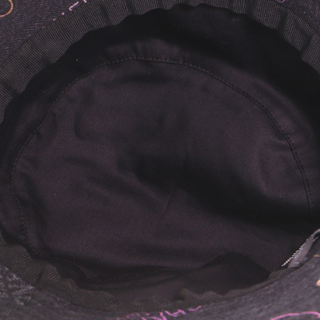Denim Mood Bucket Hat Logo Printed Denim Medium